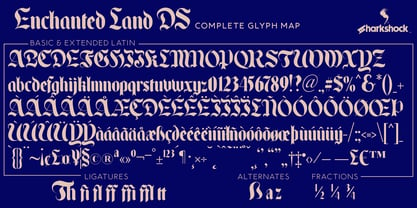 Enchanted Land DS Font Poster 2