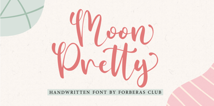 Moon Pretty Font Poster 1