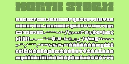 North Storm Typeface Fuente Póster 6