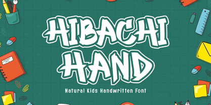 Hibachi Hand Font Poster 1