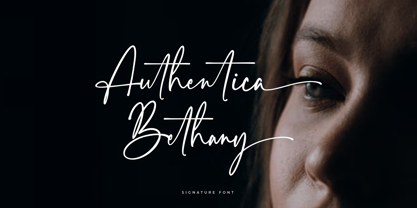 Authentica Bethany Font Poster 1