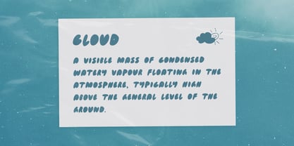 Cloudbusting Font Poster 9