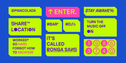 Bonga Sans Police Poster 5