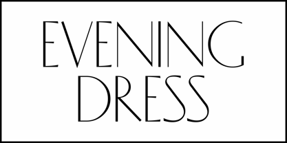 Evening Dress JNL Font Poster 2