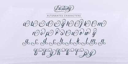 Distory Script Font Poster 9