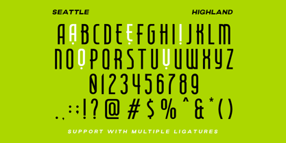 Seattle Highland Font Poster 7