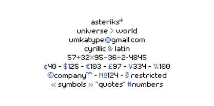 Metroide Font Poster 2