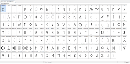 Ongunkan Alpine Runes Font Poster 4