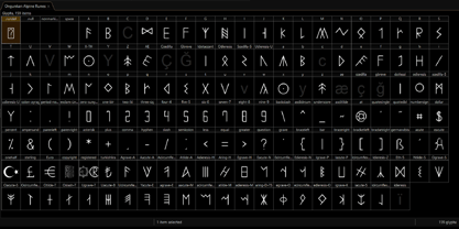 Ongunkan Alpine Runes Font Poster 5