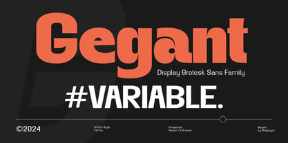 Gegant Font Poster 1