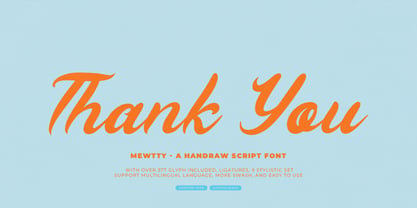 Mewtty Font Poster 15