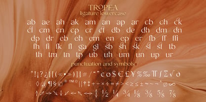 Tropea Font Poster 15