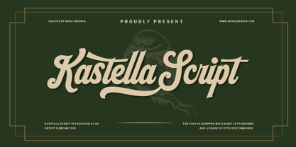 Kastella Script Font Poster 1
