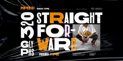 Straight Forward Font Poster 1