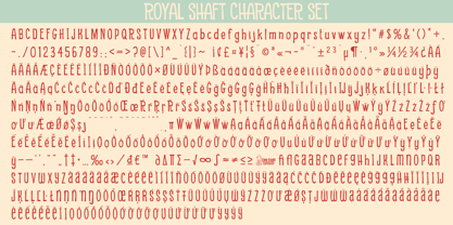 Royal Shaft Font Poster 6