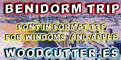 Benidorm Trip Font Poster 5