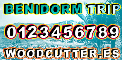 Benidorm Trip Font Poster 6