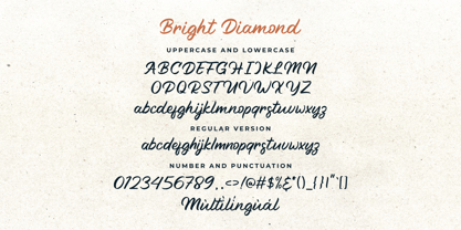 Bright Diamond Font Poster 15