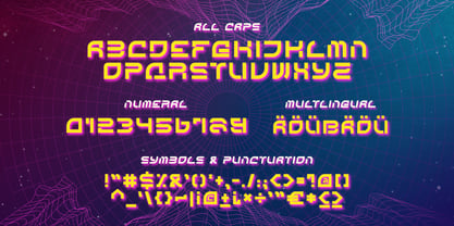 Cybersky Font Poster 2