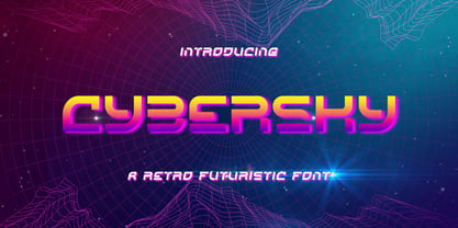 Cybersky Font Poster 1