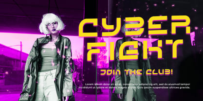 Cybersky Font Poster 3