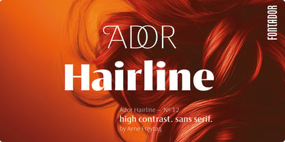 Ador Hairline Font Poster 1