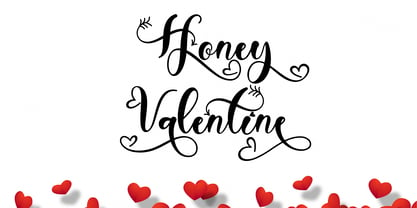 Honey Valentine Font Poster 1