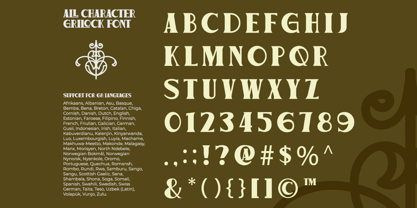 Grilock Font Poster 9