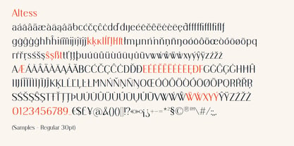 Altess Font Poster 4