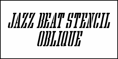 Jazz Beat Stencil JNL Font Poster 4