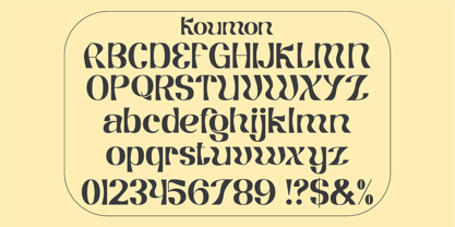 Koumon Font Poster 9