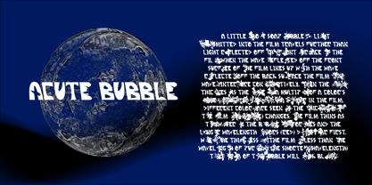 Acute Bubble Font Poster 3