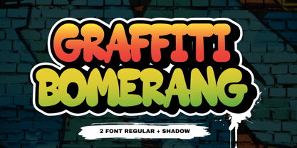 Graffiti Bomerang Font Poster 1