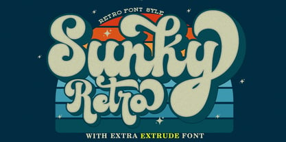 Sunky Retro Font Poster 1