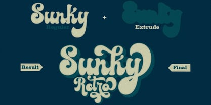 Sunky Retro Font Poster 2