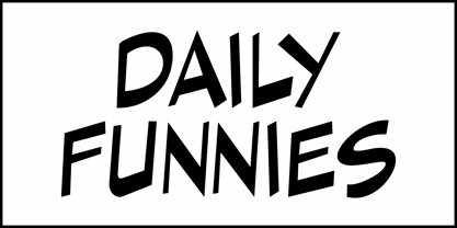 Daily Funnies JNL Font Poster 2
