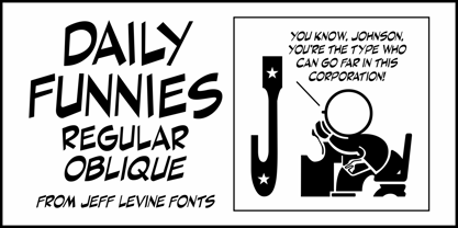 Daily Funnies JNL Font Poster 1