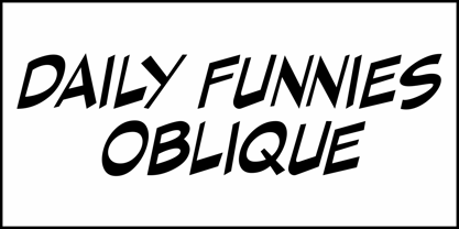 Daily Funnies JNL Font Poster 4
