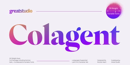 Colagent Font Poster 1