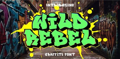 Wild Rebel Layered Font Poster 1