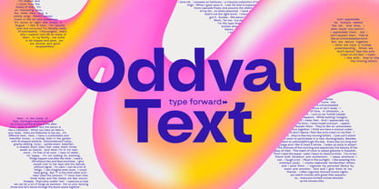 Oddval Text Fuente Póster 1