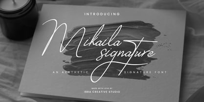 Mikaila Signature Font Poster 1