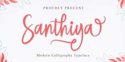 Santhiya Font Poster 1