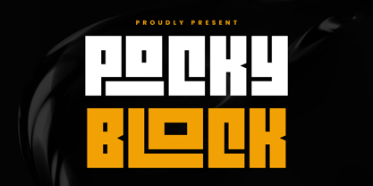 Pocky Block Fuente Póster 1