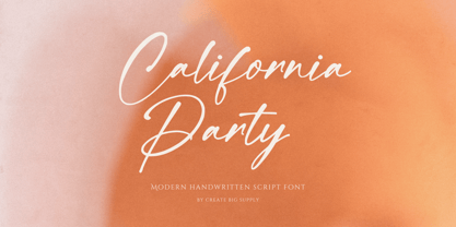 California Party Font Poster 1