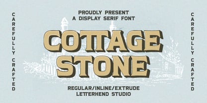 Cottage Stone Font Poster 1