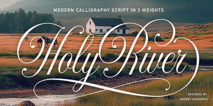 Holy River Font Poster 1