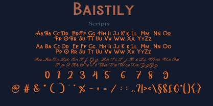 Baistily Font Poster 8