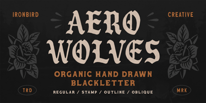 Aero Wolves Font Poster 1