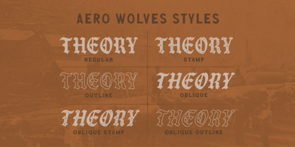 Aero Wolves Font Poster 2
